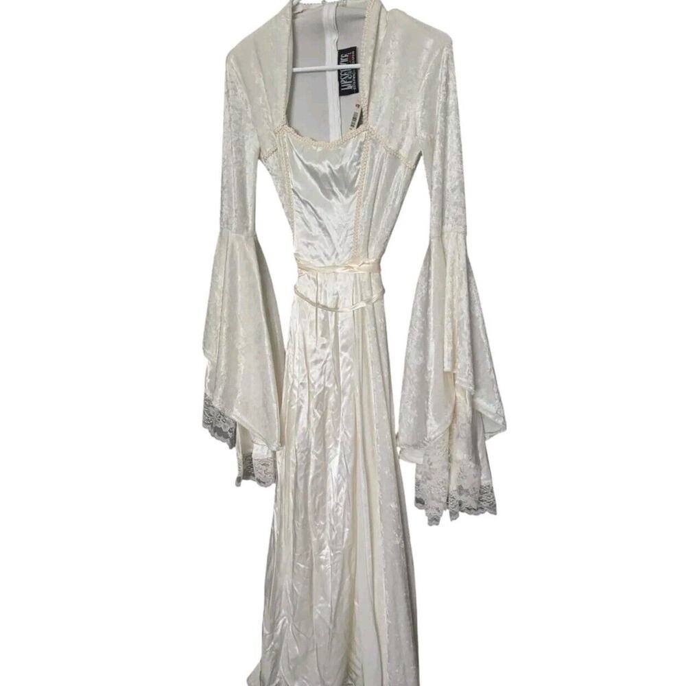 Vtg Lip Service Velvet Dress 90s Goth Grunge Victorian Revival elven Wedding - Picture 13 of 13